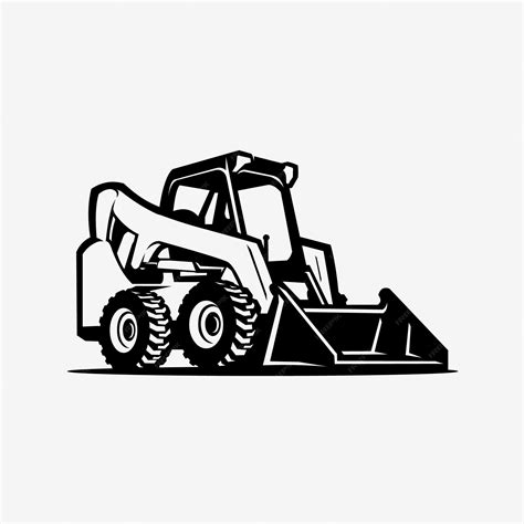 skid steer photos|black and white skid steer.